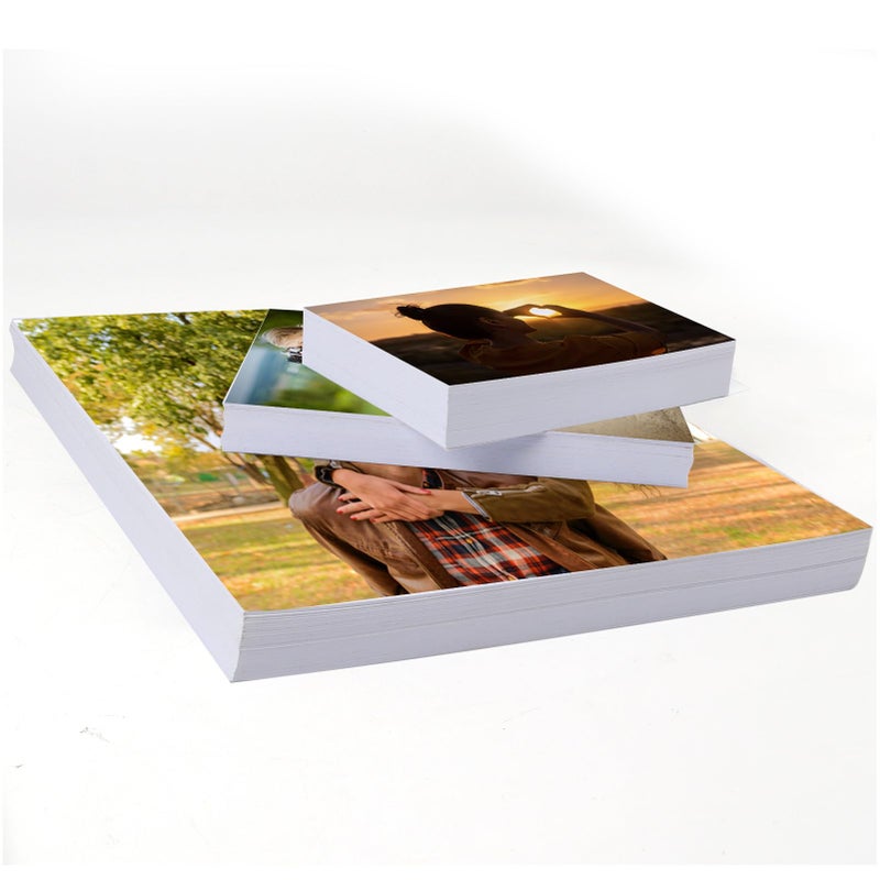 ZBEIVAN Photo Paper 4x6, 5x7, 8.5x11 inch, Glossy Photo Paper 150 Sheets, Inkjet Printer Photo Paper for Dye Ink, 200 GSM (50 Sheets 4x6, 50 Sheets 5x7, 50 Sheets 8.5x11) - Image 3